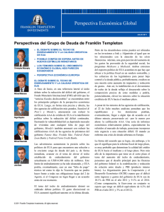 Perspectiva Económica Global - Franklin Templeton Investments