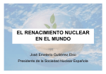 José Emeterio Gutiérrez Elso Presidente de la Sociedad Nuclear