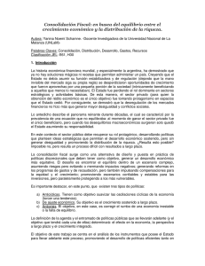 Consolidación Fiscal: en busca del equilibrio entre el crecimiento