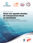 Hacia una agenda efectiva de transparencia fiscal en