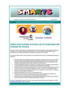 Usted está invitado al Centro de la Creatividad del Instituto de Verano