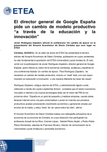 El director general de Google Espa&ntilde;a pide un cambio de