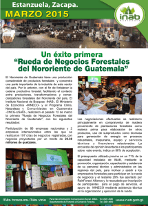Boletín de Rueda de negocios - Instituto Nacional de Bosques
