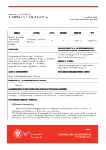 ECONOMÍA Y GESTIÓN DE EMPRESA