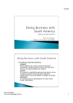 20090327 - Doing Business with Latin America