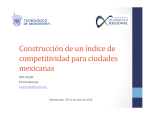 Construcción de un índice de competitividad para ciudades