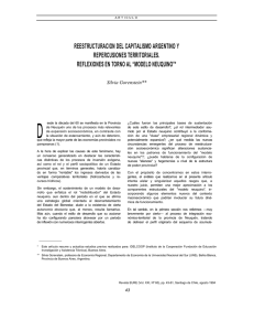 Reestructuración del capitalismo argentino y repercusiones