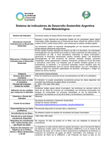 Sistema de Indicadores de Desarrollo Sostenible Argentina Ficha