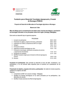 Memoria Taller Jinotega