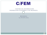 CIFEM: Charla de Coyuntura Política en Tunuyán, lunes 13 de julio.