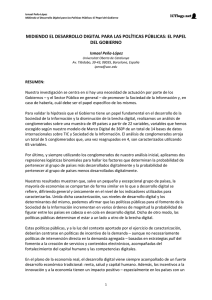 Midiendo el Desarrollo Digital para las Políticas Públicas: El Papel