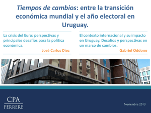 Tiempos de cambios: entre la transicion economica mundial y el a