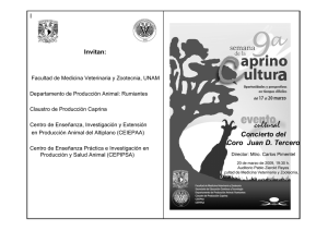 Diapositiva 1 - Claustro de Caprinos, FMVZ-UNAM