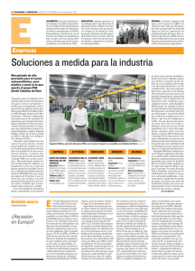 Soluciones a medida para la indus/ria