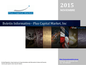 Boletín Informativo - Plus Capital Market, Inc