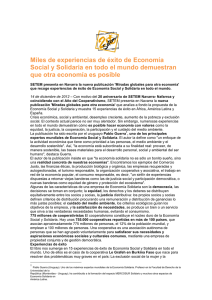 Miles de experiencias de éxito de Economía Social y