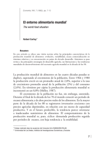 El entorno alimentario mundial* - iies - faces