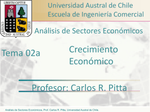 Crecimiento Económico Profesor: Carlos R. Pitta Tema 02a