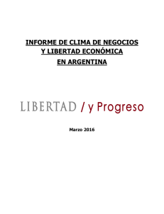 informe de clima de negocios y libertad económica en argentina