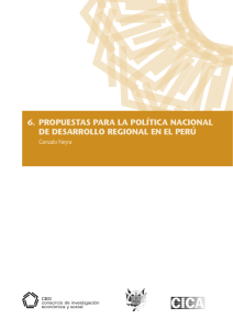 6. propuestas para la política nacional de