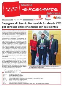 Sage gana el I Premio Nacional de Excelencia CEX por conectar