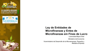 Ley de Entidades de Microfinanzas y Entes de Microfinanzas sin