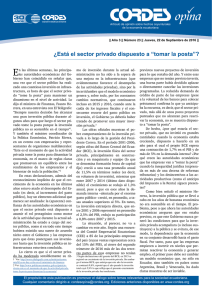 &iquest;Est&aacute; el sector privado dispuesto a &ldquo;tomar la posta&rdquo;?