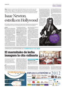 Isaac Newton, estrella en Hollywood