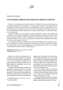 Los intercambios bilaterales México-España