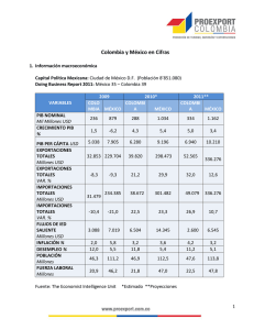Colombia y M&eacute;xico en Cifras