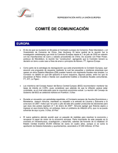 comité de comunicación europa