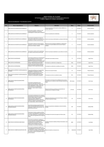 31 de diciembre de 2013 No. &Aacute;rea o dependencia Objetivo