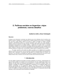 X. Políticas sociales en Argentina