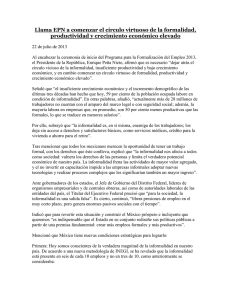 Llama EPN a comenzar el círculo virtuoso de la formalidad