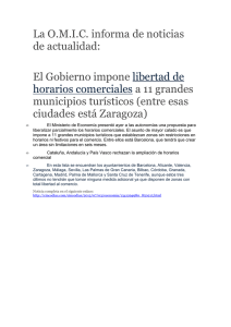 LIBERTAD HORARIOS COMERCIALES EN 11 CIUDADES ENTRE