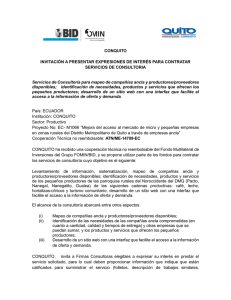 Expresi&oacute;n de Inter&eacute;s &ndash; Oferta y Demanda