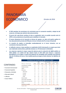 Panorama económico - Octubre 2016