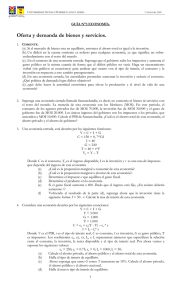 Oferta y demanda de bienes y servicios.