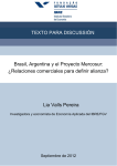 Lia Valls Pereira Brasil, Argentina y el Proyecto Mercosur - IBRE
