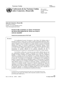 El fomento del desarrollo industrial de África en el nuevo