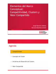 Competitividad, Clusters y Valor Compartido