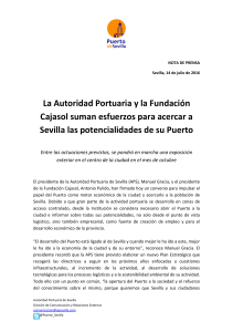 La Autoridad Portuaria y la Fundaci&oacute;n Cajasol suman esfuerzos