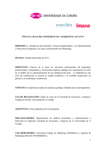 TÍTULO: CICLO DE CONFERENCIAS “MARKETING AO VIVO