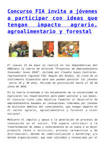 Concurso FIA invita a j&oacute;venes a participar con ideas que