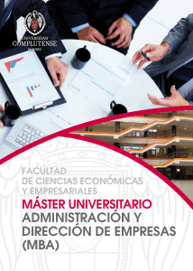 ADMINISTRACIÓN Y DIRECCIÓN DE EMPRESAS (MBA)