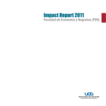 Impact Report 2011 - Facultad de Economía y Negocios | UDD