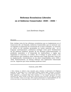 Reformas Económicas Liberales en el Gobierno Conservador: 1830