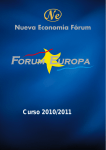Curso 2010/2011 - Nueva Economía Fórum