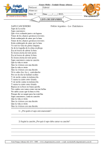 SAPO CANCIONERO Folklor Argentino &ndash; Los Chalchaleros Sapo