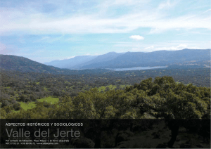 DOSSIER: Aspectos históricos y sociológicos del Valle del Jerte